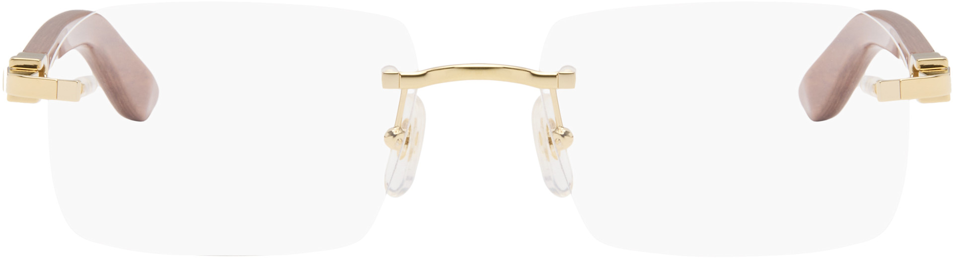 Cartier: ゴールド＆ブラウン Elongated 