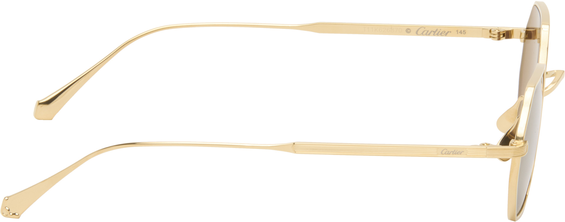 Cartier - Lunettes de soleil Core Range dorées