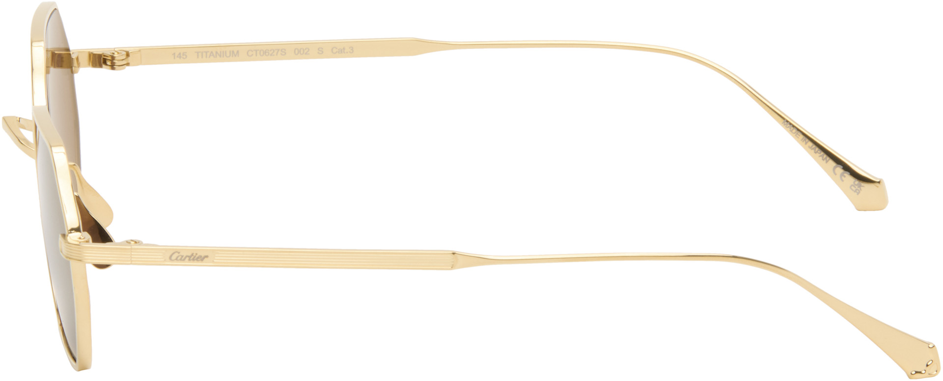 Cartier - Lunettes de soleil Core Range dorées