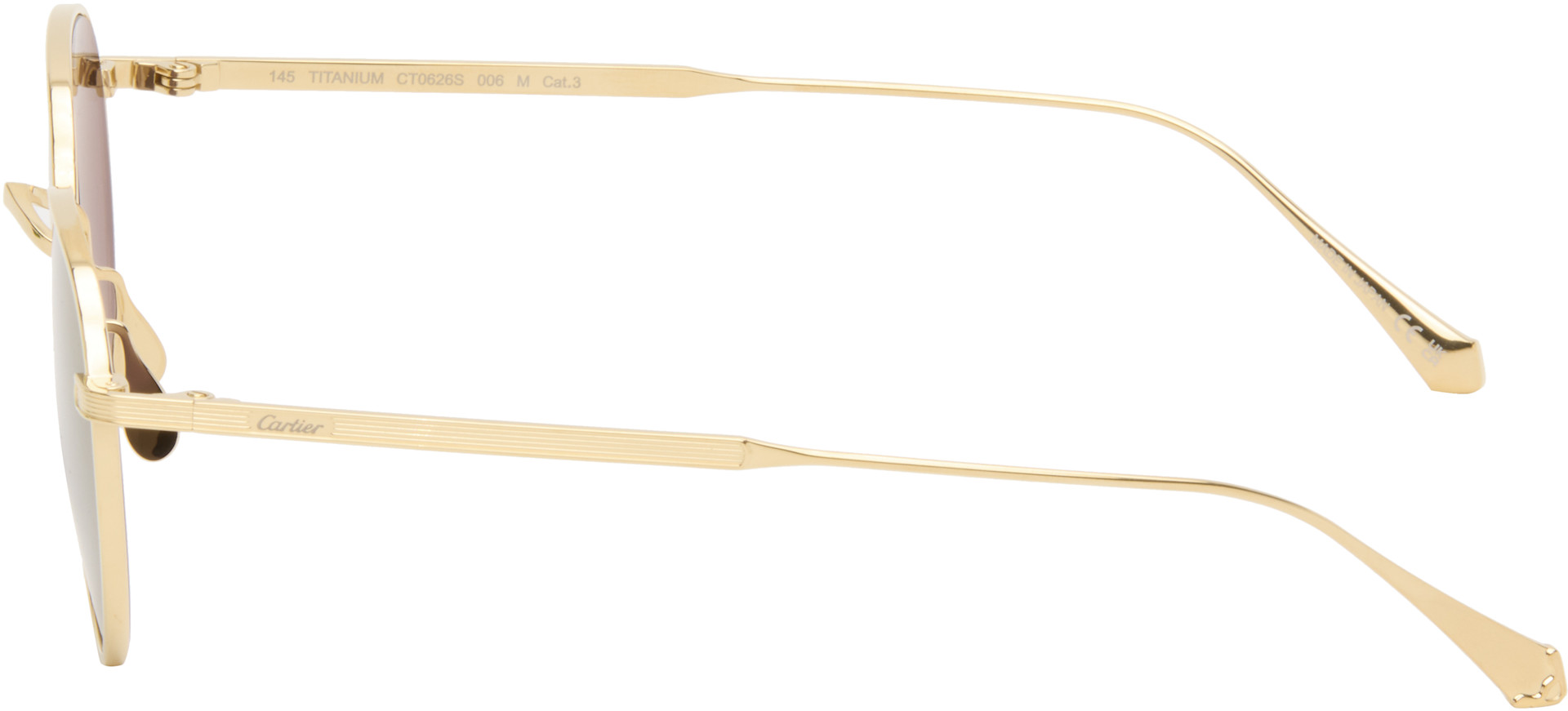 Cartier - Lunettes de soleil Core Range dorées