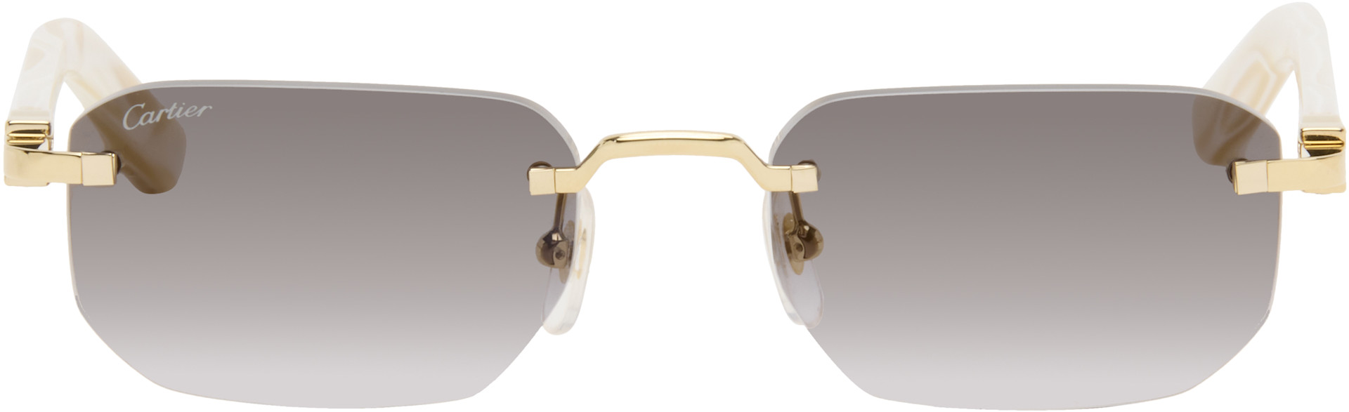 Cartier - Lunettes de soleil Core Range dorées