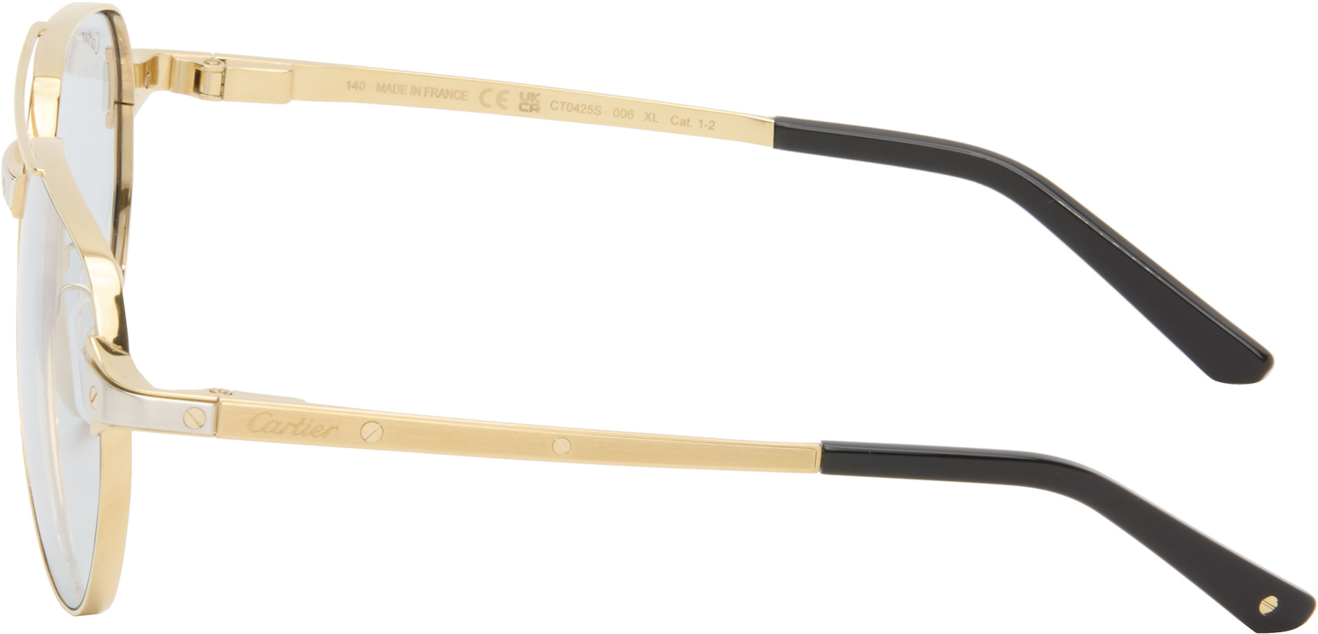 Cartier - Lunettes de soleil Exception dorées