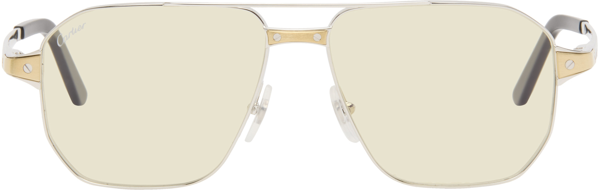Cartier - Lunettes de soleil Exception argentées