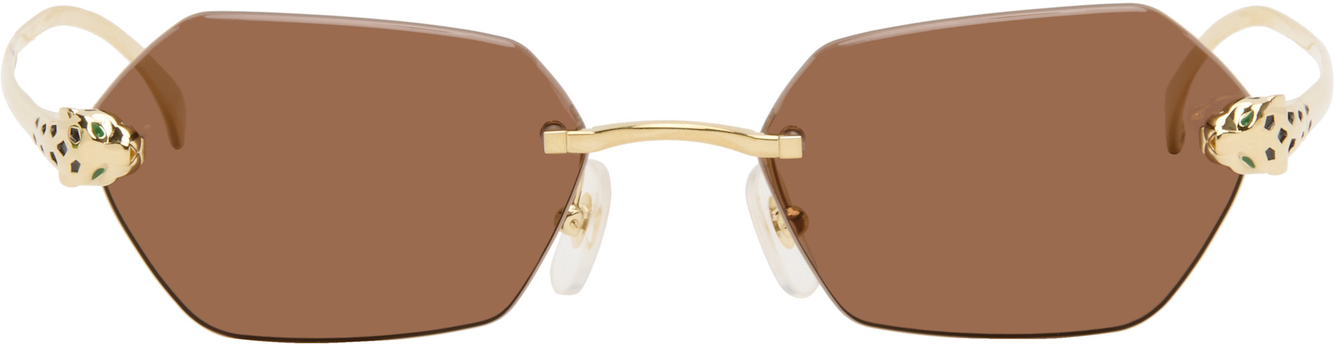 Cartier - Lunettes de soleil Exception dorées