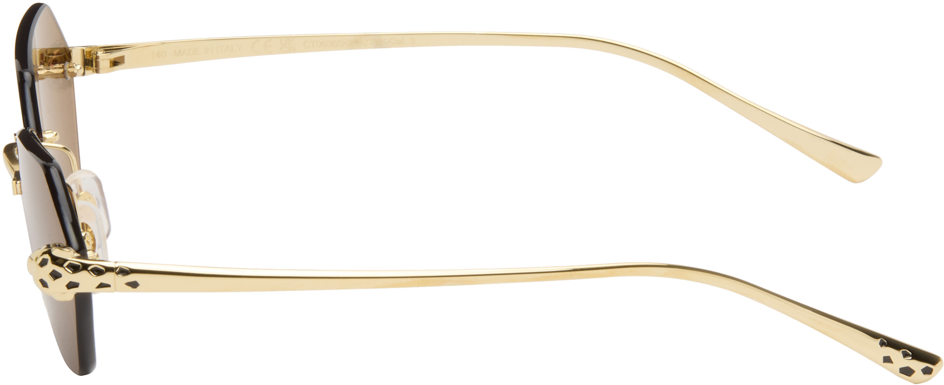 Cartier - Lunettes de soleil Exception dorées