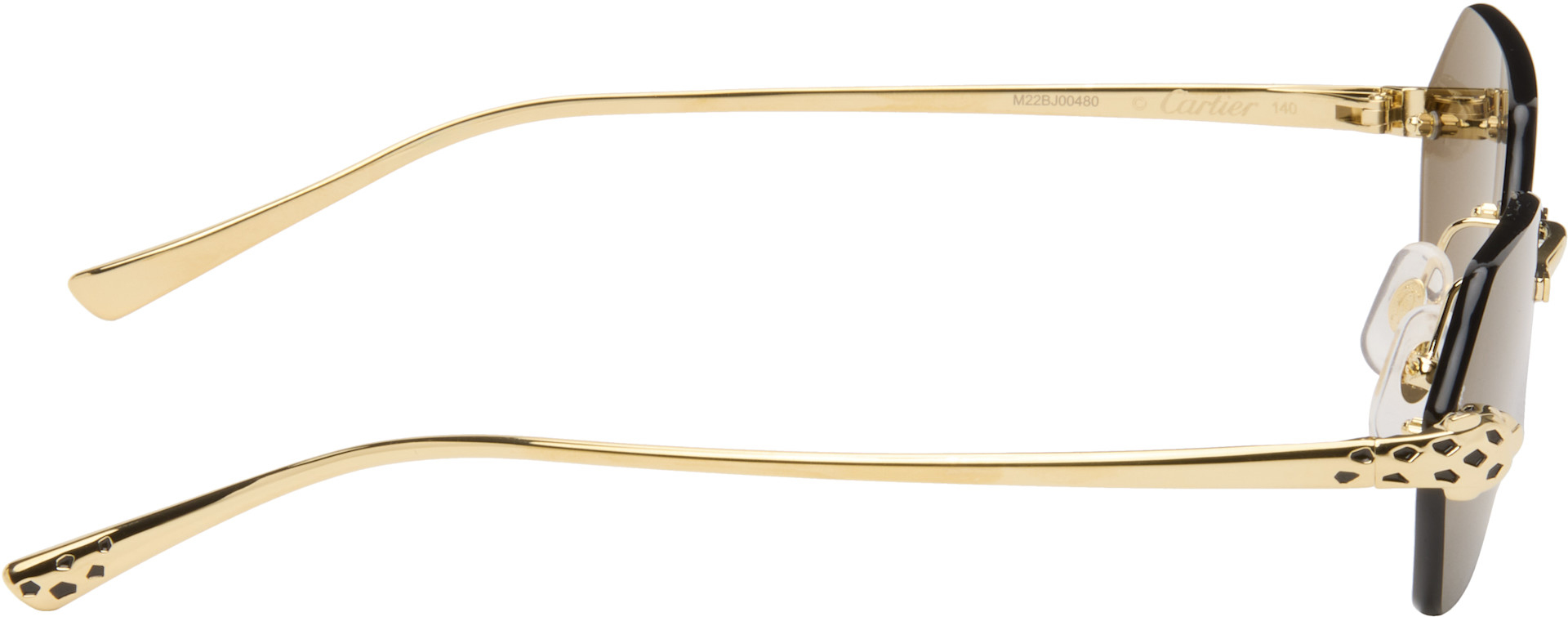 Cartier - Lunettes de soleil Exception dorées