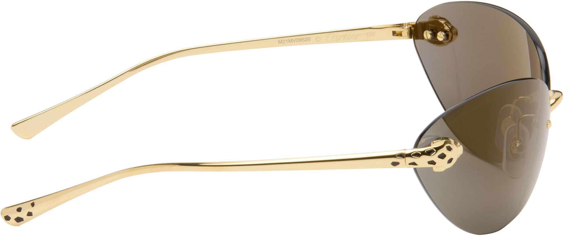 Cartier - Lunettes de soleil Exception dorées
