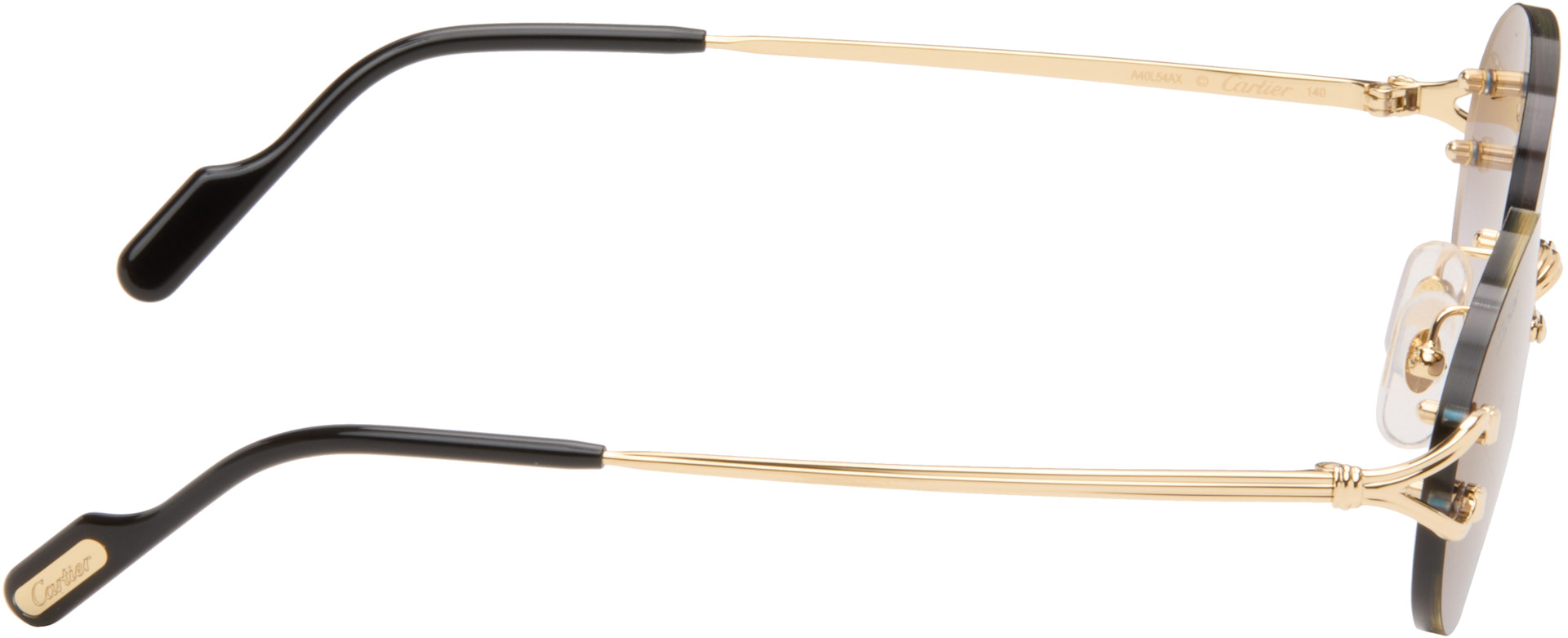 Cartier: Gold Classic C Motif Sunglasses | SSENSE
