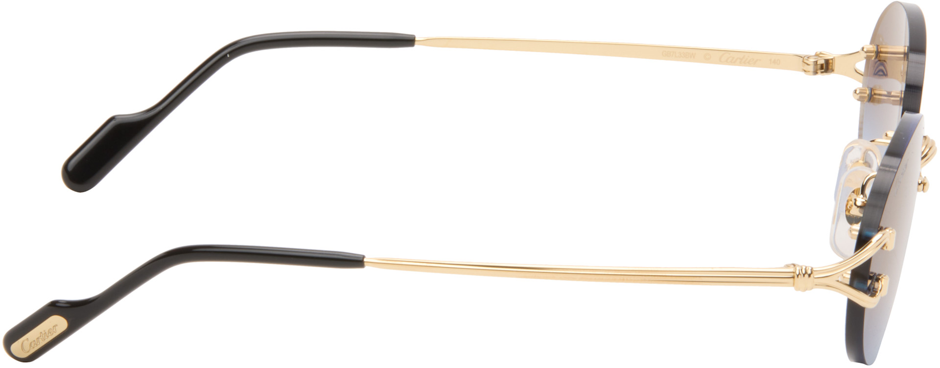 Cartier: Gold Classic C Motif Sunglasses | SSENSE