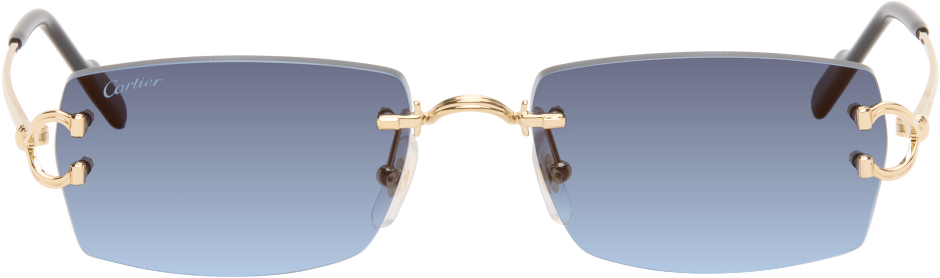 Cartier: ゴールド Classic C Motif サングラス | SSENSE 日本