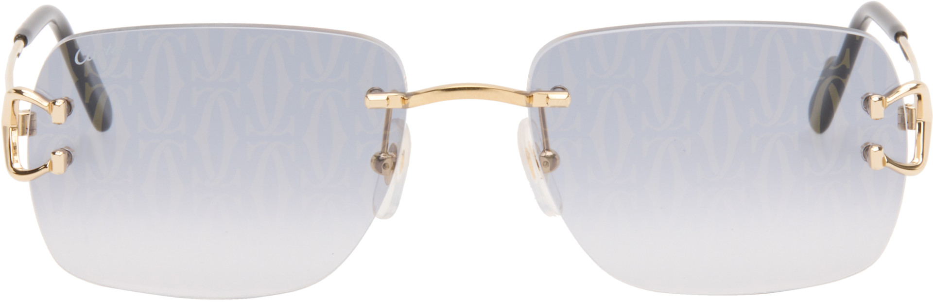 Cartier: ゴールド Classic C Motif サングラス | SSENSE 日本