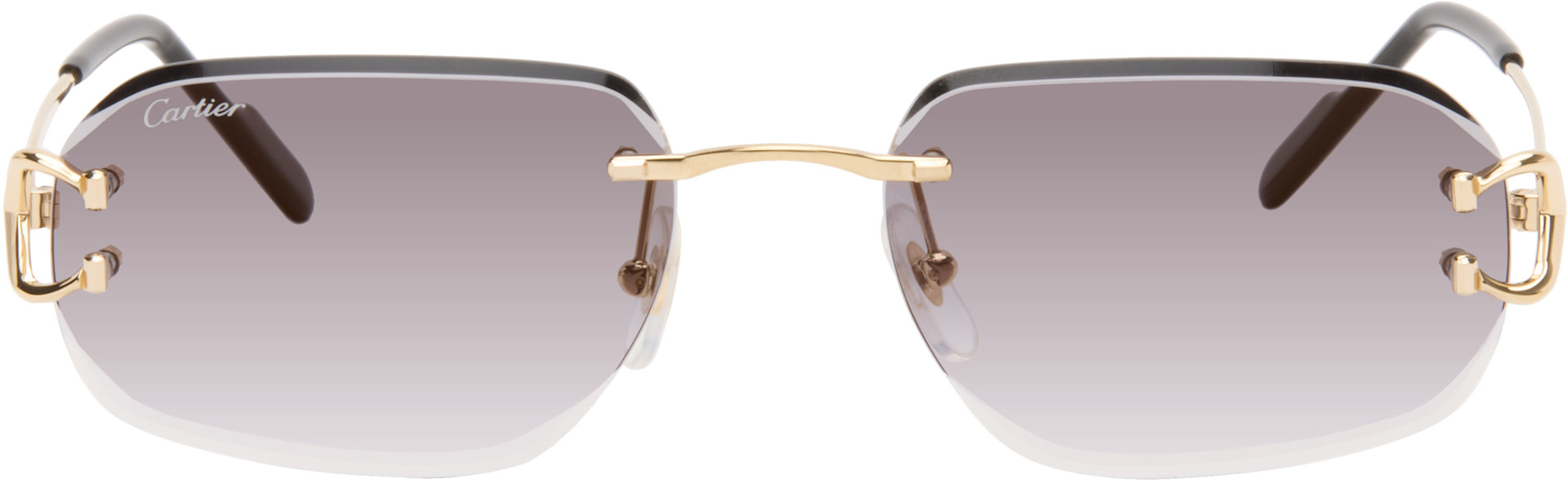 Cartier: ゴールド Classic C Motif サングラス | SSENSE 日本