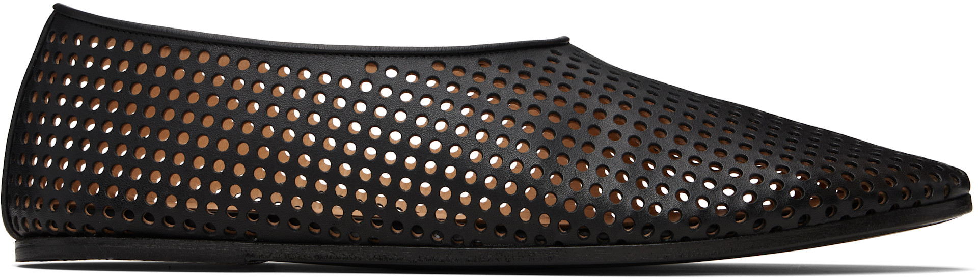 Marsèll - Black Coltellaccio Forata Ballerina Loafers