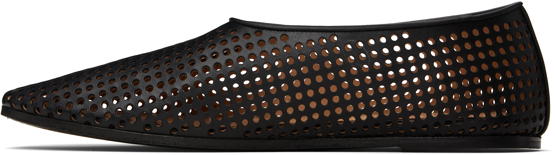 Marsèll - Black Coltellaccio Forata Ballerina Loafers