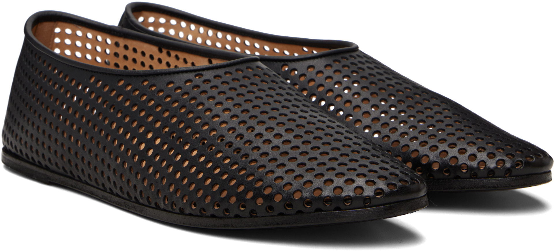 Marsèll - Black Coltellaccio Forata Ballerina Loafers