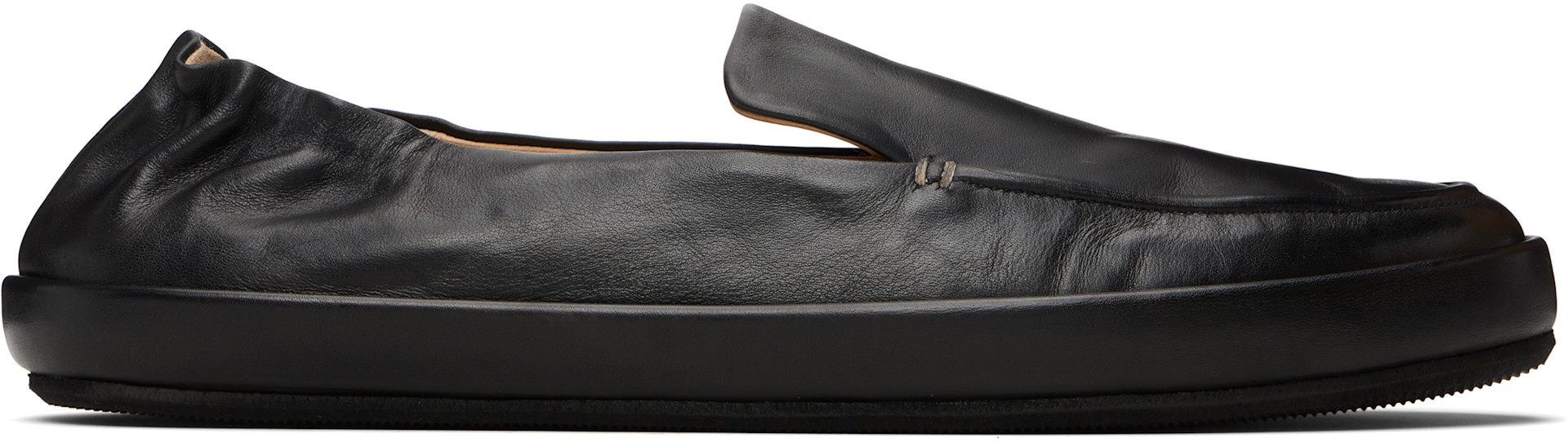 Marsèll - Black Scatopelle Leather Loafers