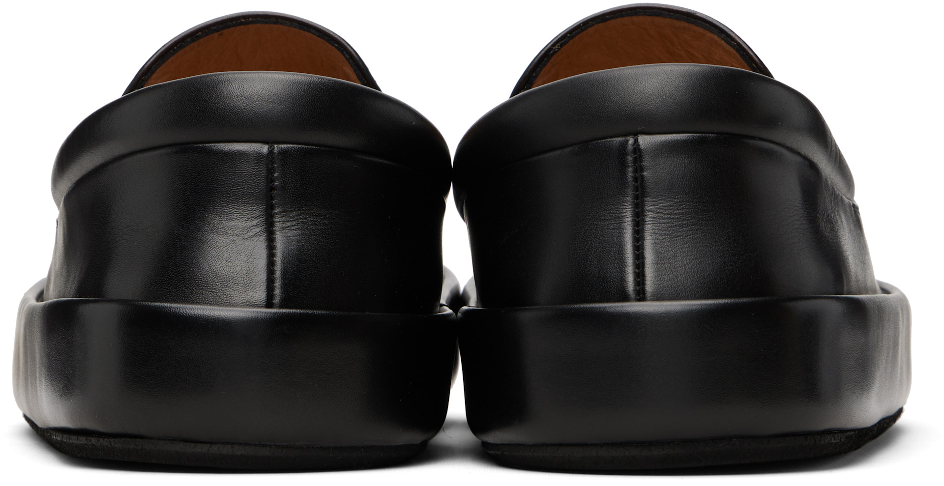Marsèll - Black Cassapelle Leather Slip-on Sneakers