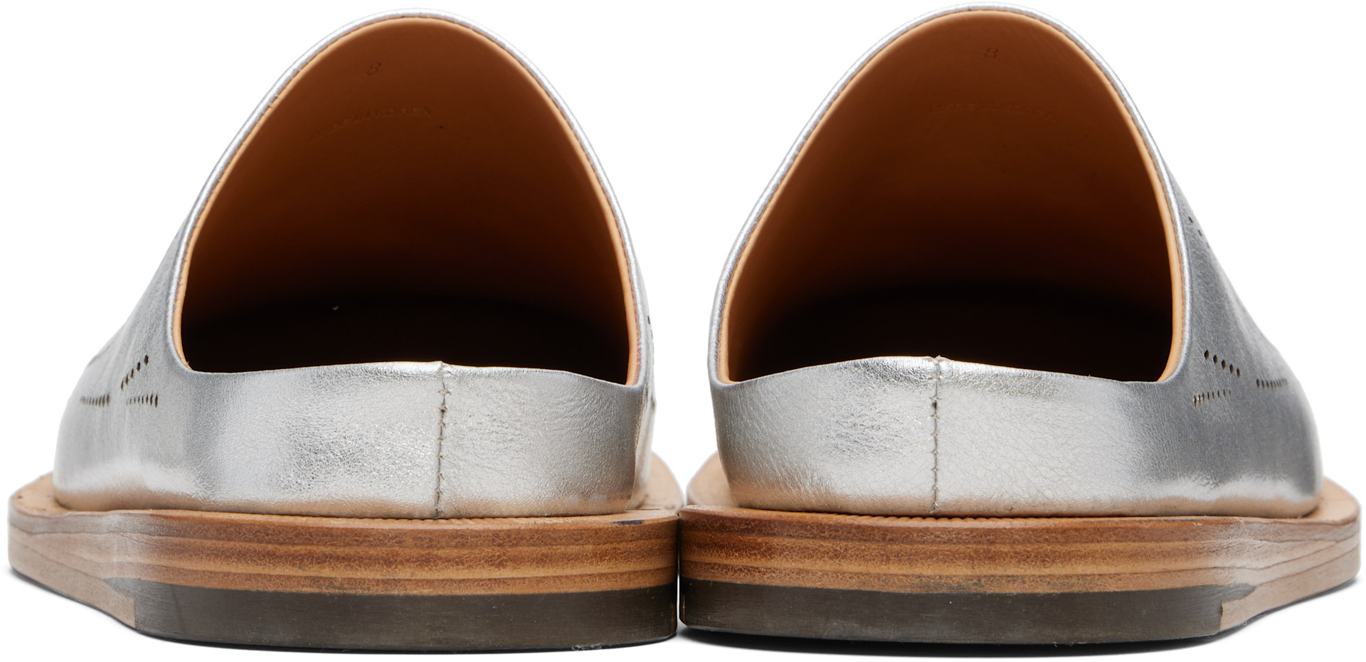 POST ARCHIVE FACTION (PAF): Silver Breath Slides | SSENSE