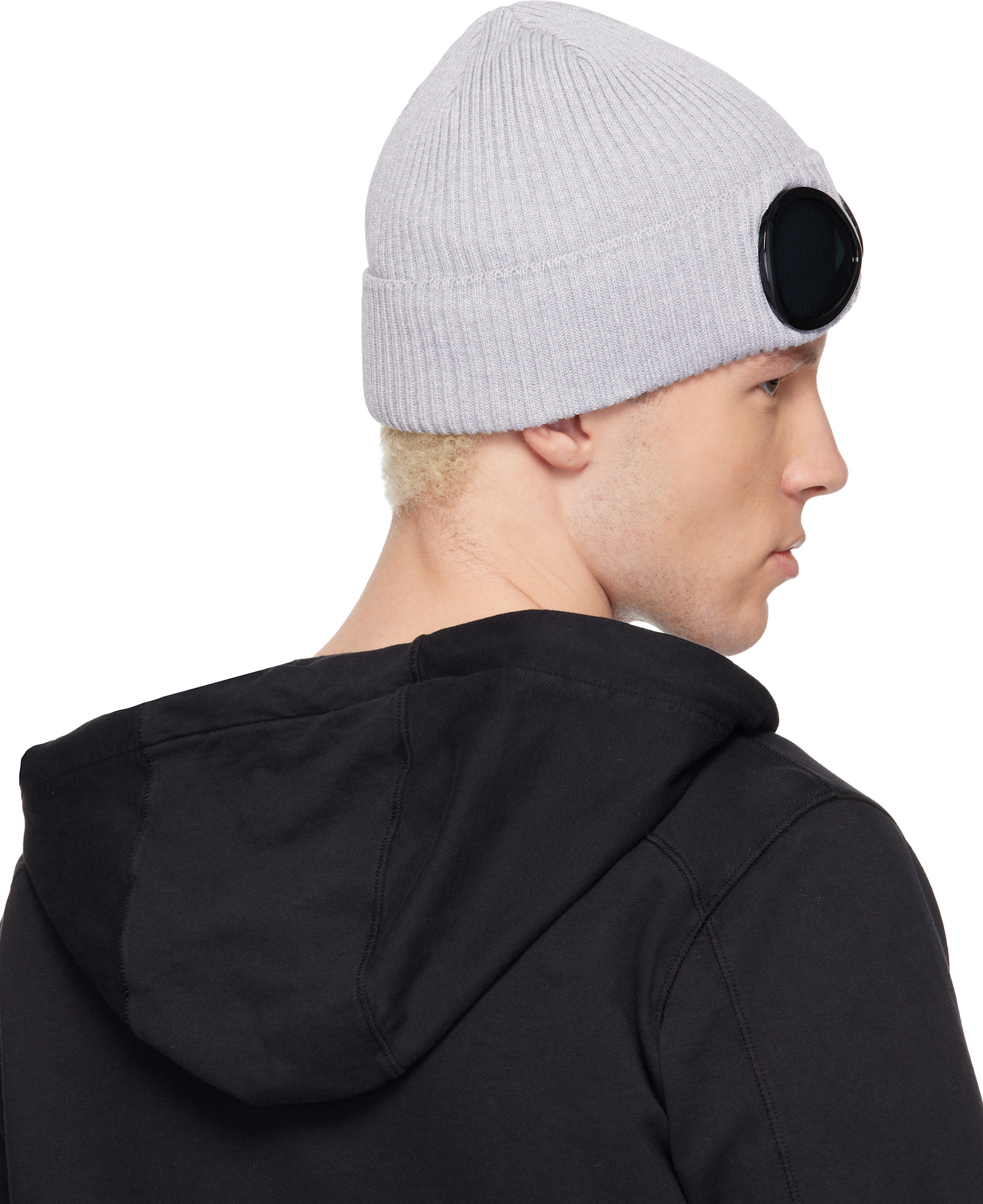ぴ*ん様 美品 cp company COTTON GOGGLE BEANIE C.P. Company: Gray Cotton Goggle Beanie | SSENSE Norway