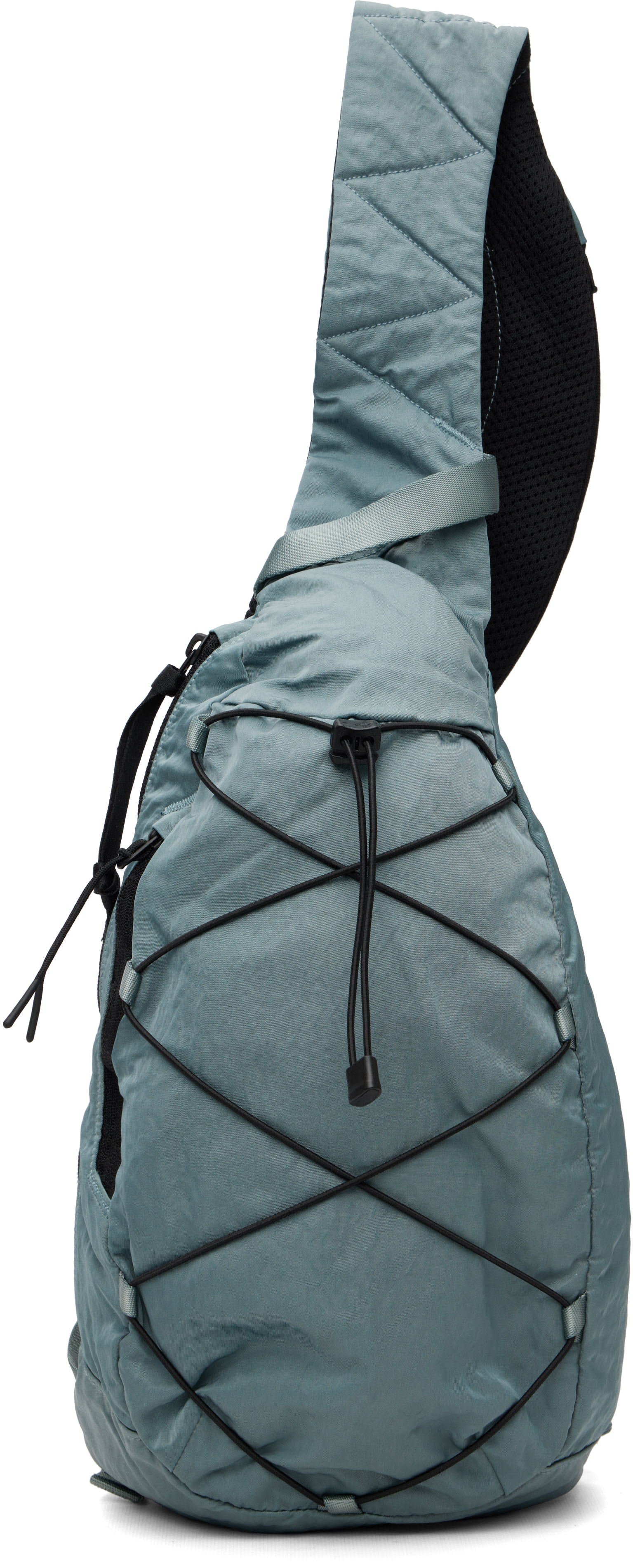 C.P. Company: Blue Nylon B Crossbody Backpack | SSENSE Canada