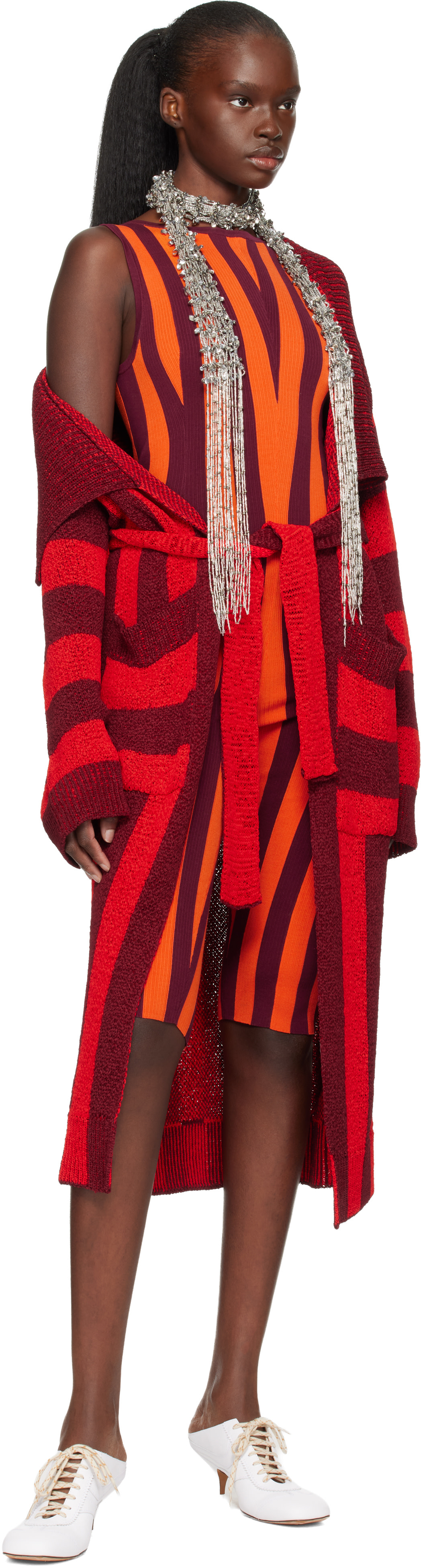 【限定出品】DRIES VAN NOTEN マフラー 21aw Dries Van Noten: グリーン ウール フード付きマフラー | SSENSE 日本