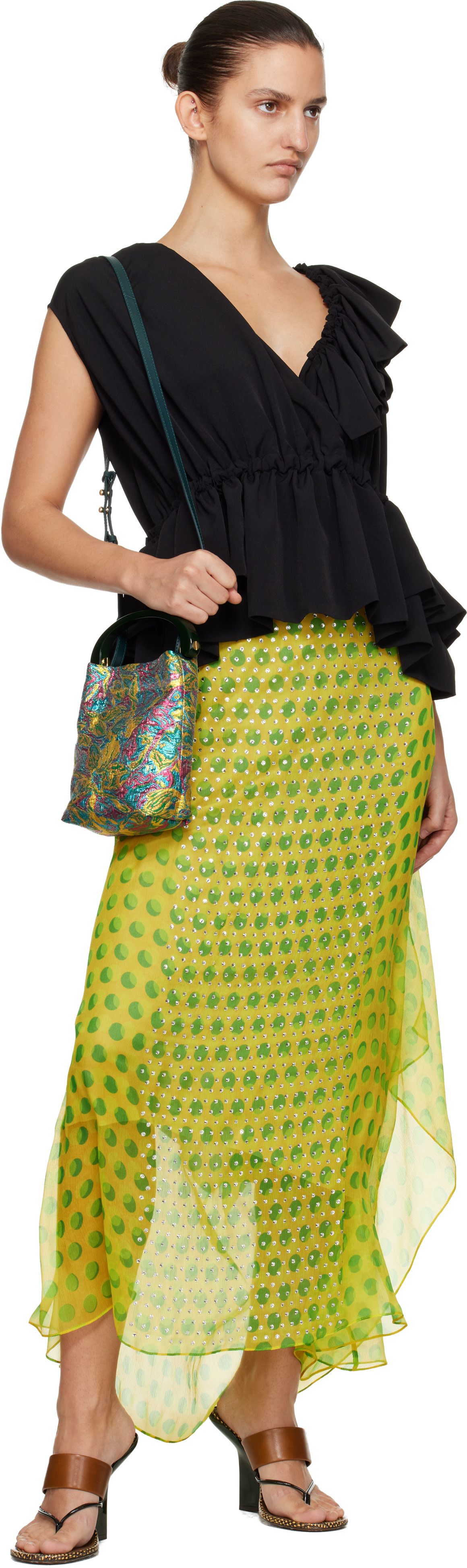Dries Van Noten - Sac multicolore à motif fleuri