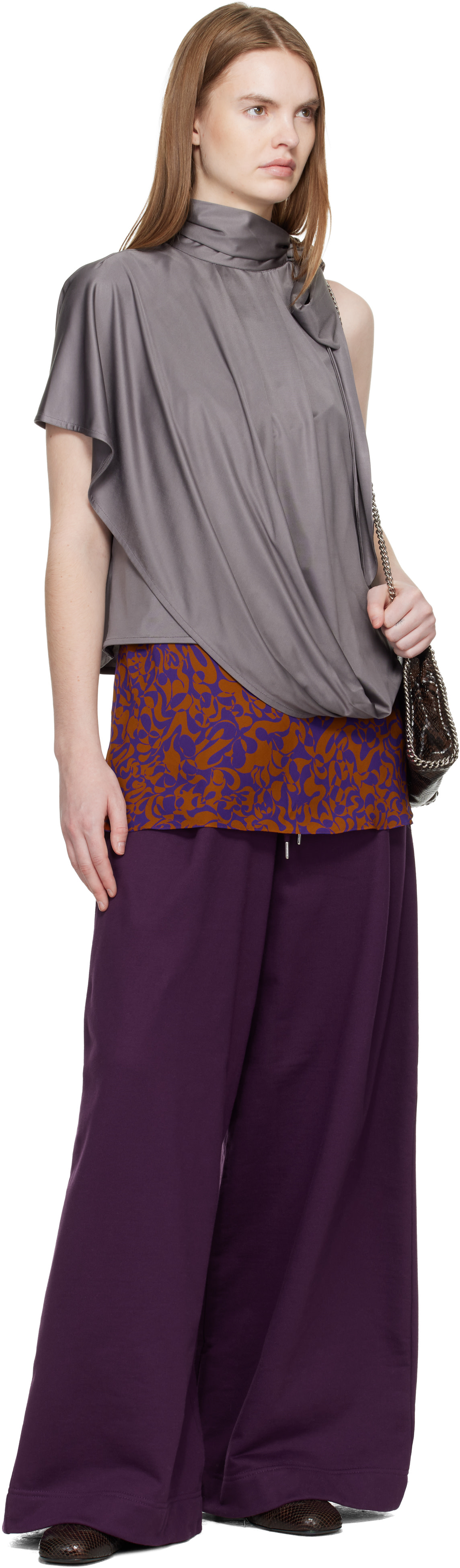 Dries Van Noten: Purple Loose Sweatpants | SSENSE