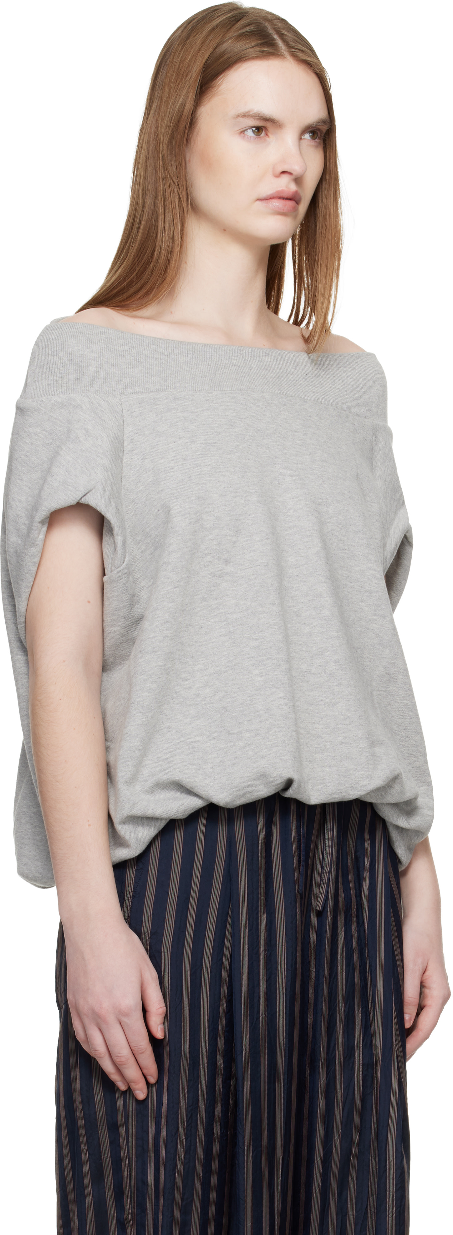 Dries Van Noten: Gray Cocoon Sweatshirt | SSENSE