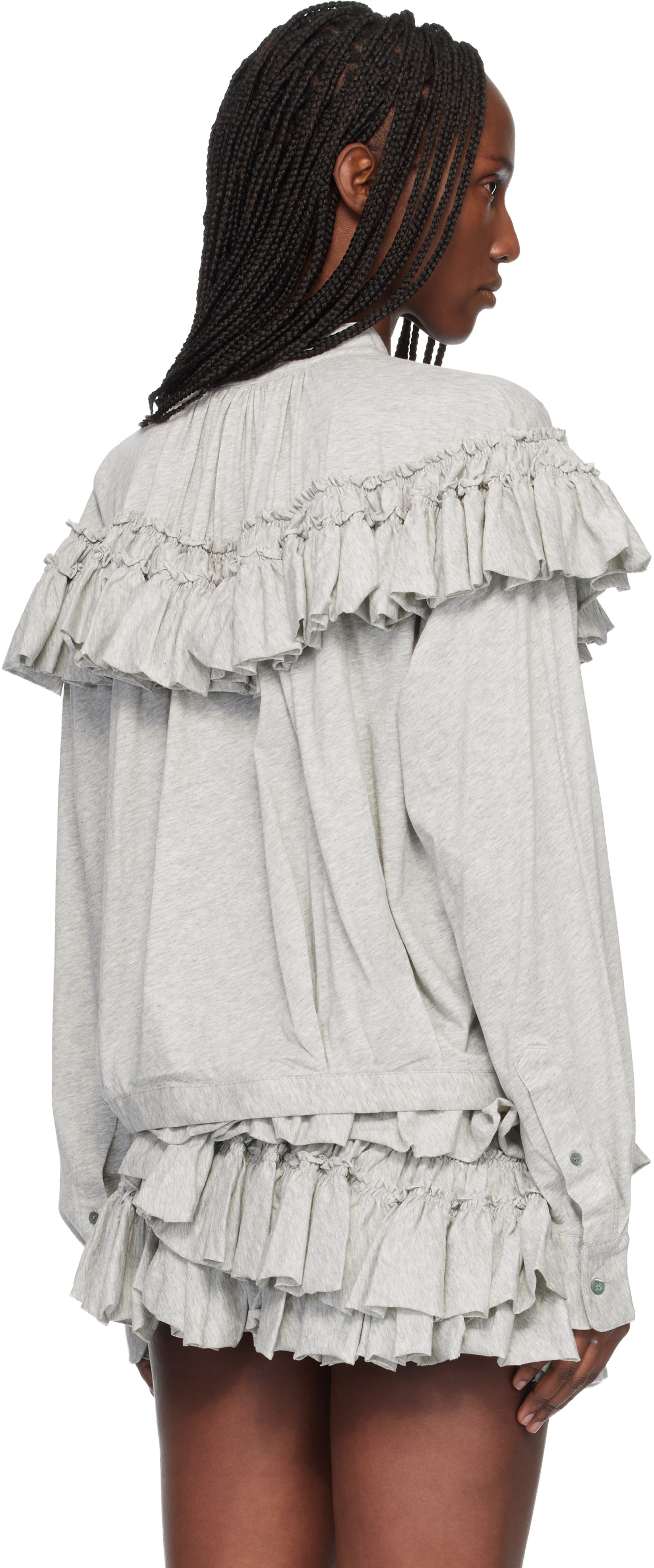 Dries Van Noten: Gray Blouse | SSENSE