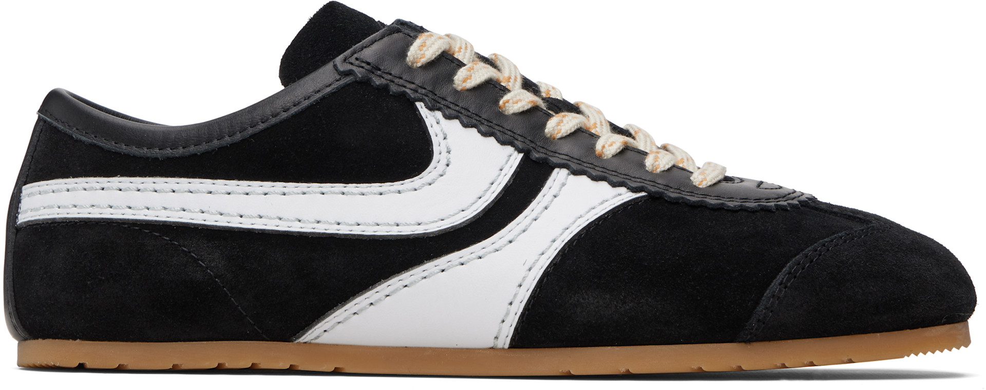Dries Van Noten: ブラック スエード スニーカー | SSENSE 日本