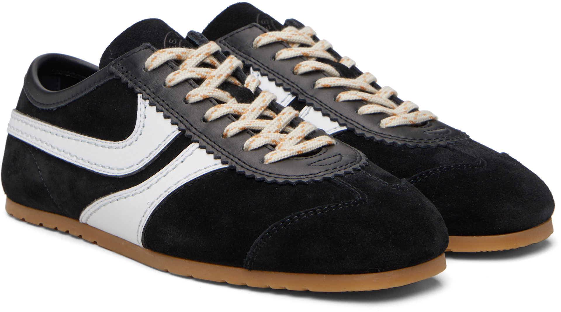 Dries Van Noten: Black Suede Sneakers | SSENSE