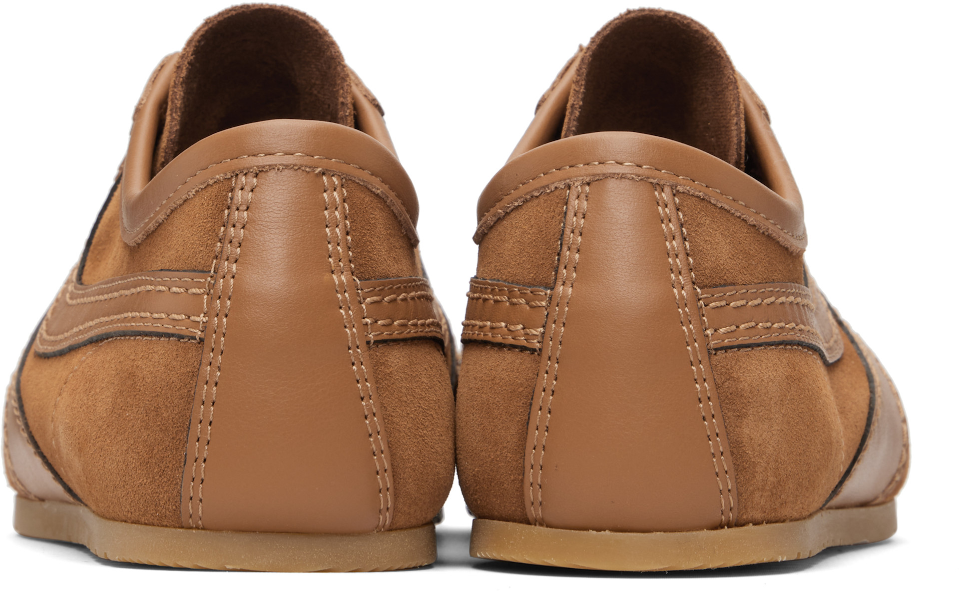 Dries Van Noten - Baskets brun clair en suède