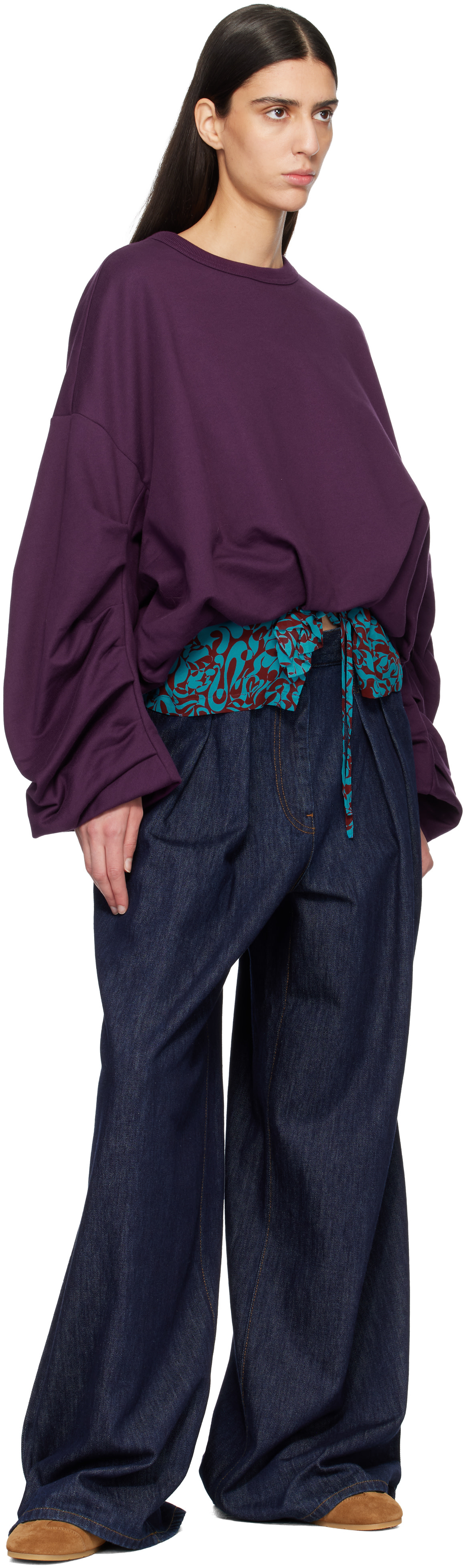 Dries Van Noten - Baskets brun clair en suède