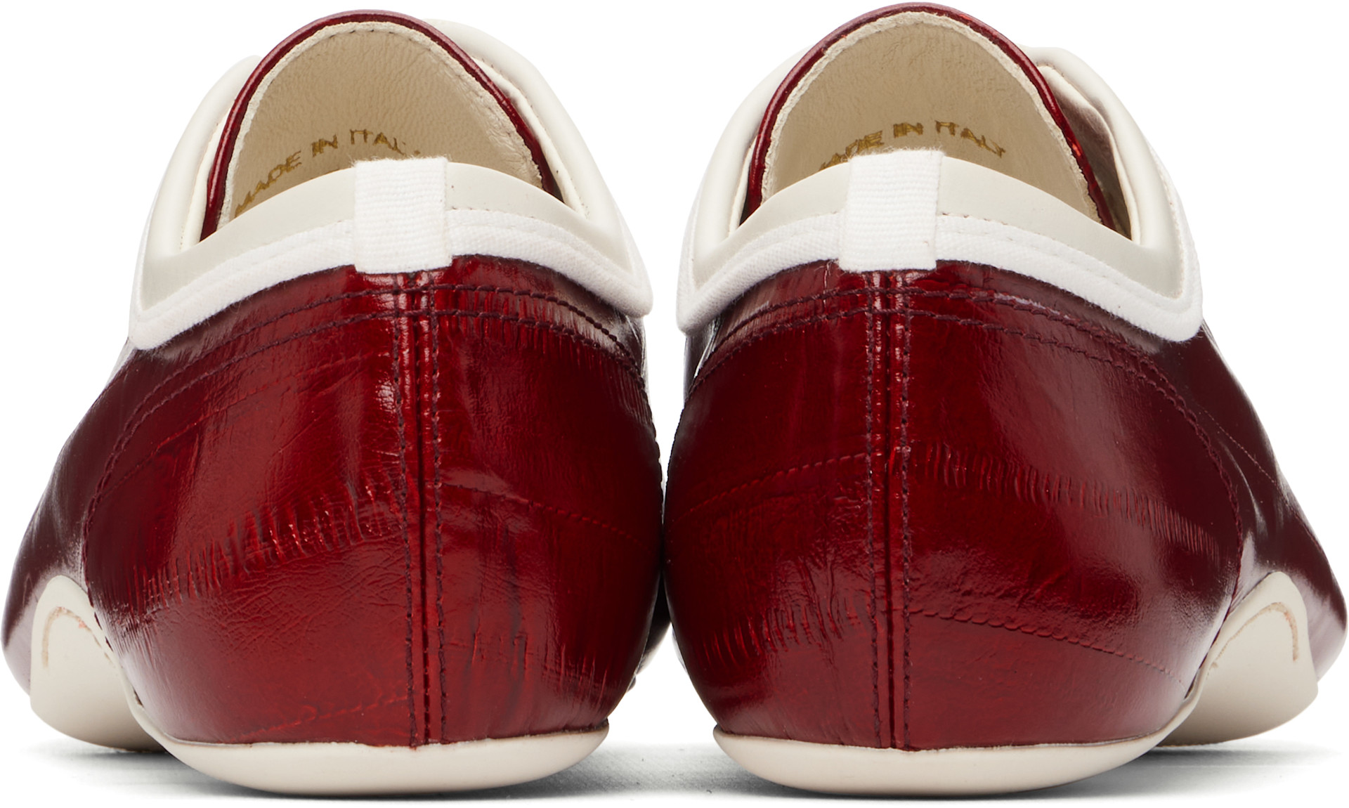 Dries Van Noten - Baskets de style ballerines rouges