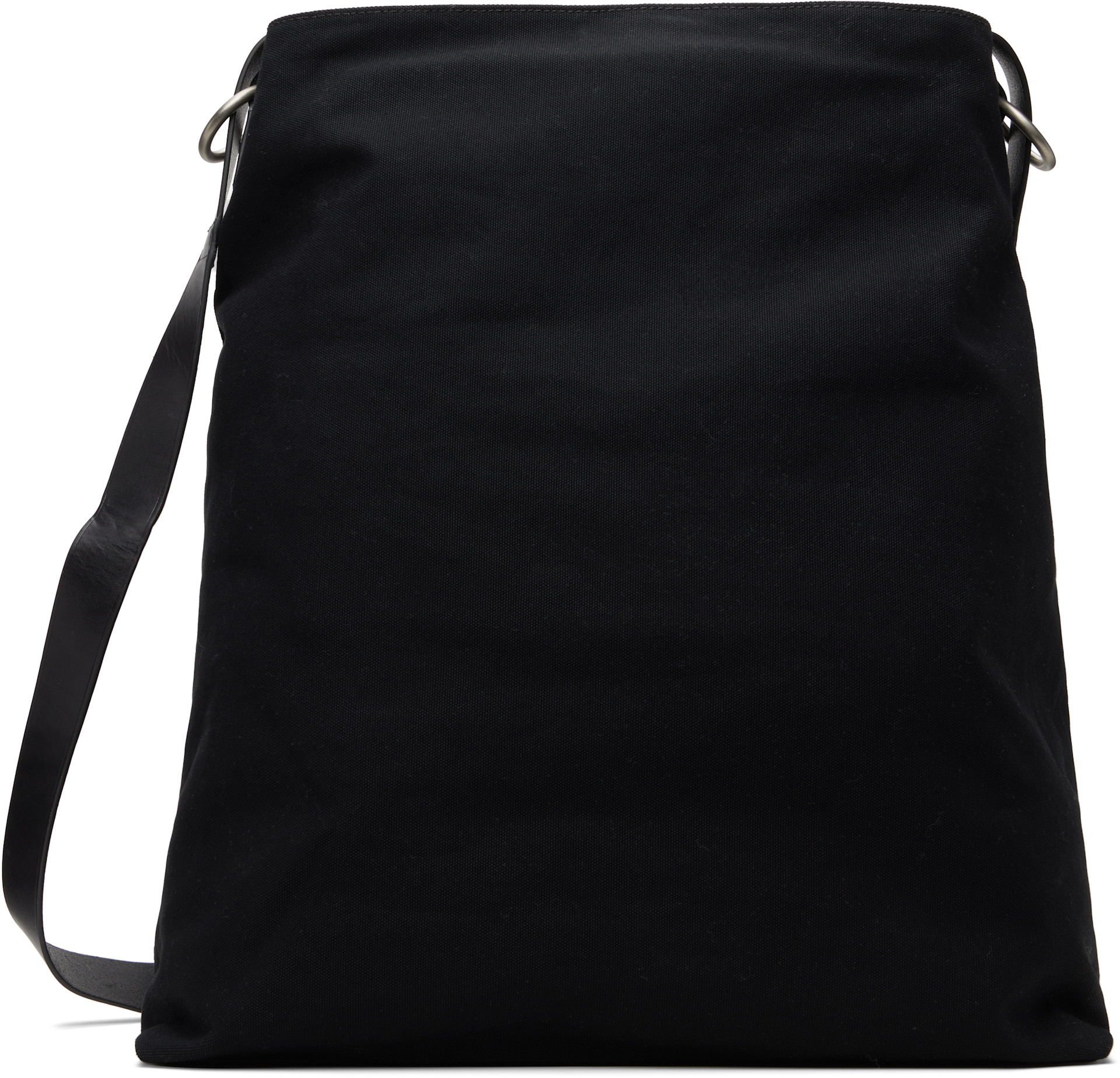 DRIES VAN NOTENバック Dries Van Noten: Black Canvas Bag | SSENSE