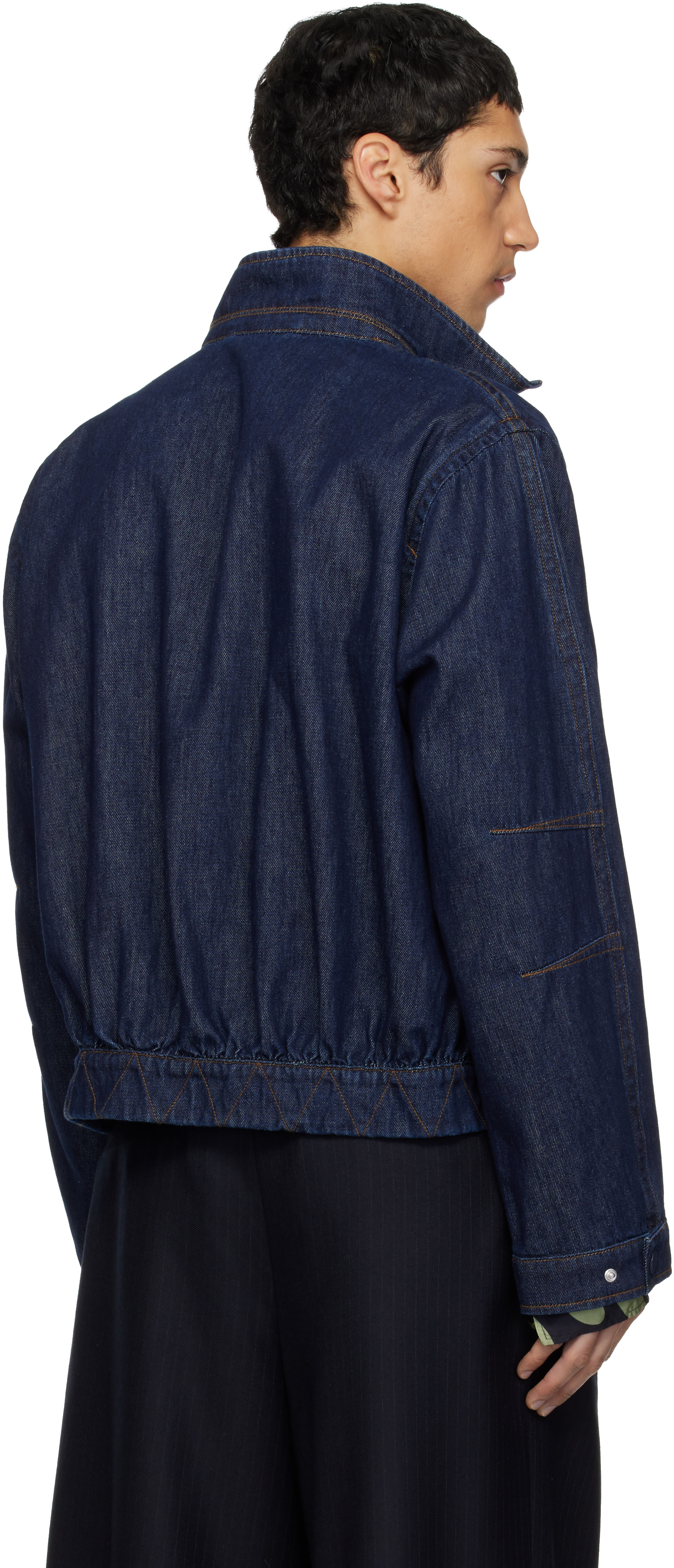 Dries Van Noten: ネイビー Varington デニムジャケット | SSENSE 日本