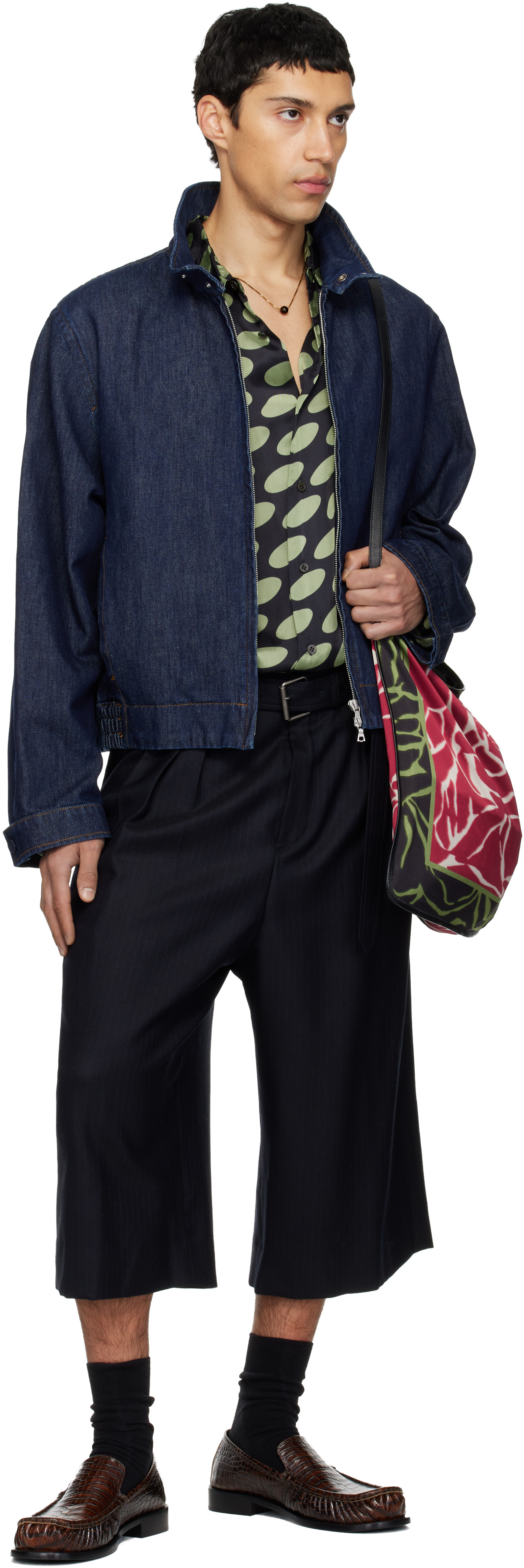 Dries Van Noten: ネイビー Varington デニムジャケット | SSENSE 日本