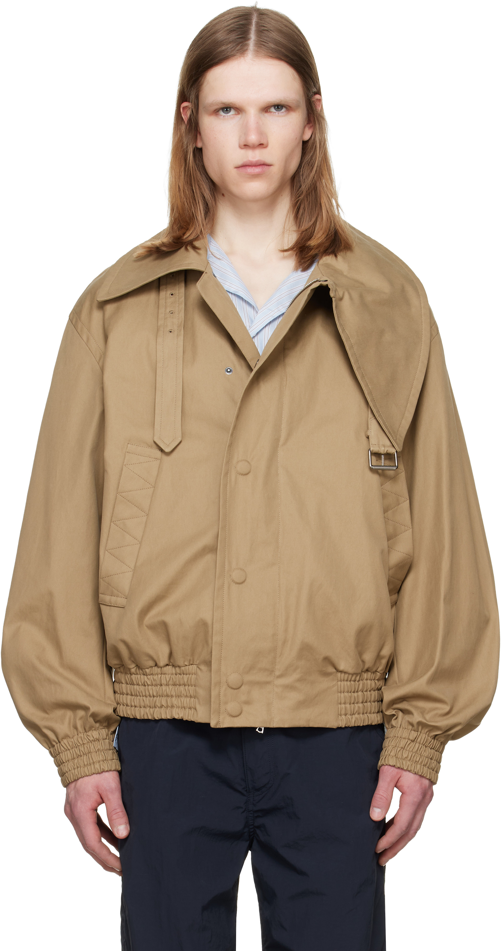 Dries Van Noten - Blouson beige en coton