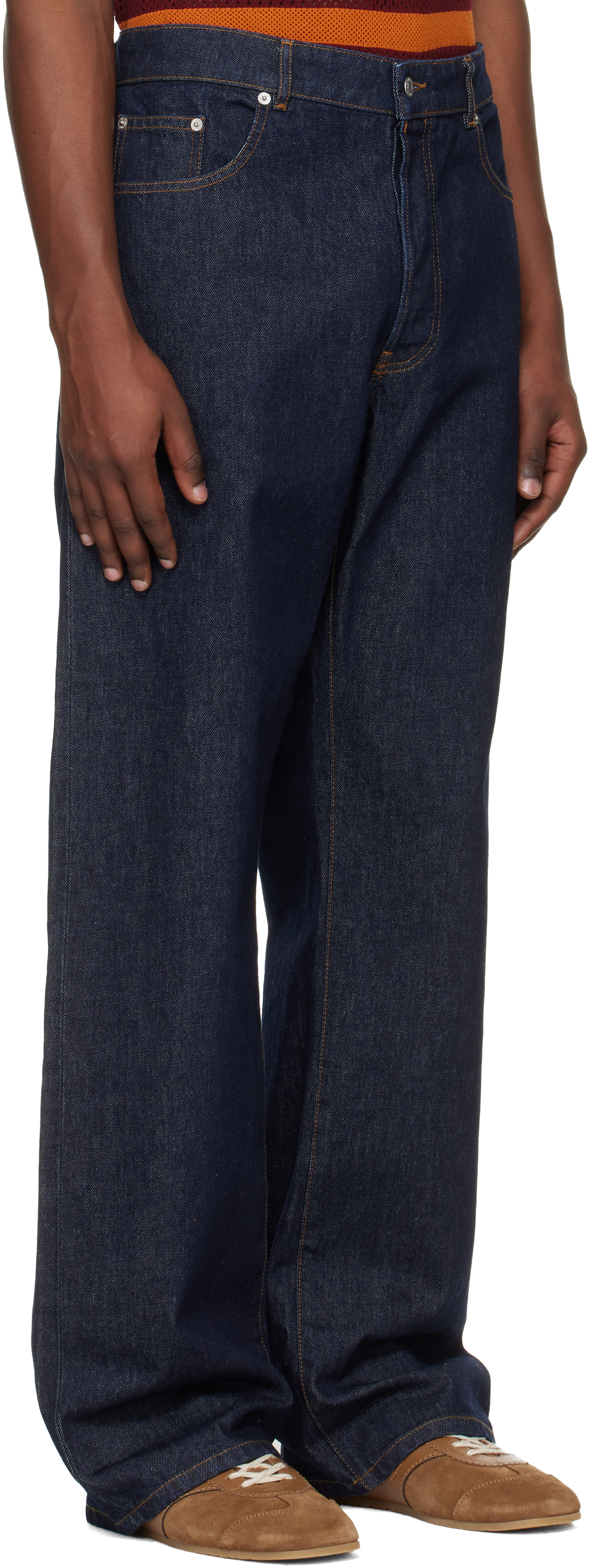 Dries Van Noten - Jean droit bleu