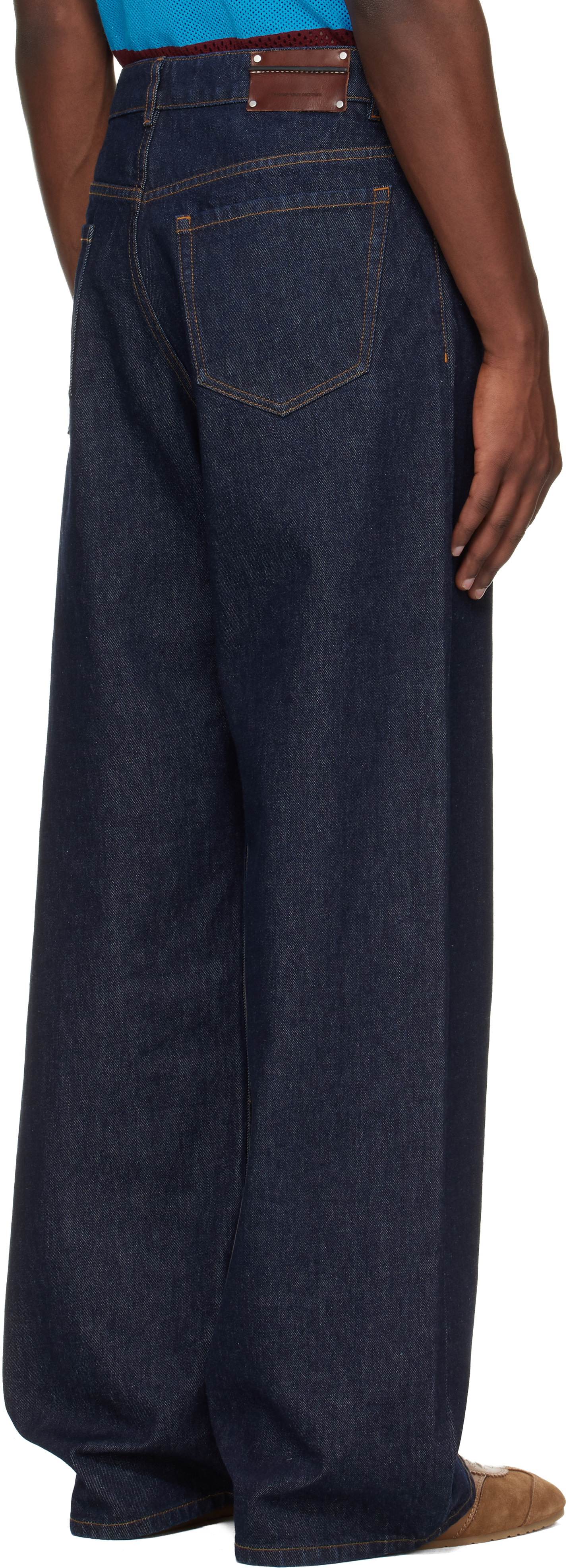 Dries Van Noten - Jean droit bleu