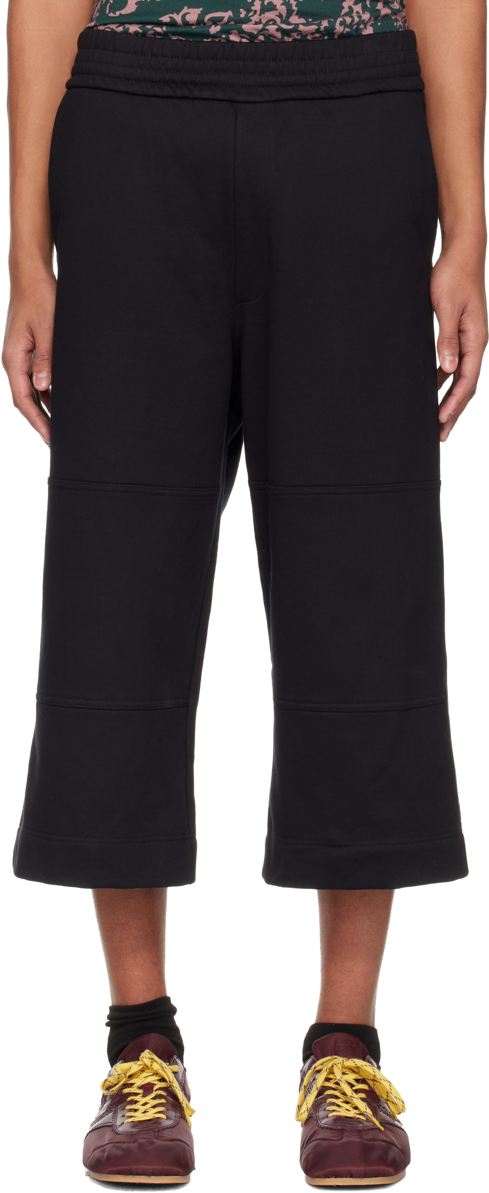 dries van noten ワイドショーツ Dries Van Noten: Black Loose Cotton Shorts | SSENSE