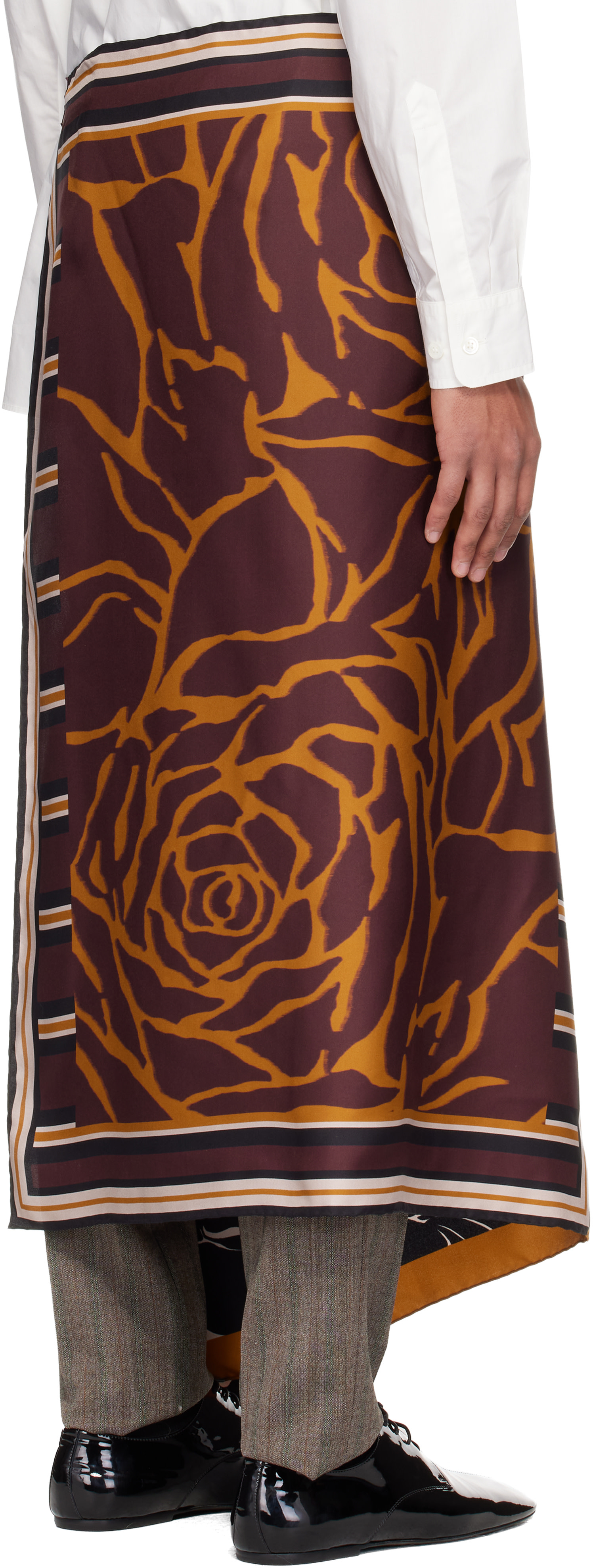 2024年モデル DRIES VAN NOTEN シルク ラップスカート Dries Van Noten Wrap Silk Blend Skirt – Runway Catalog