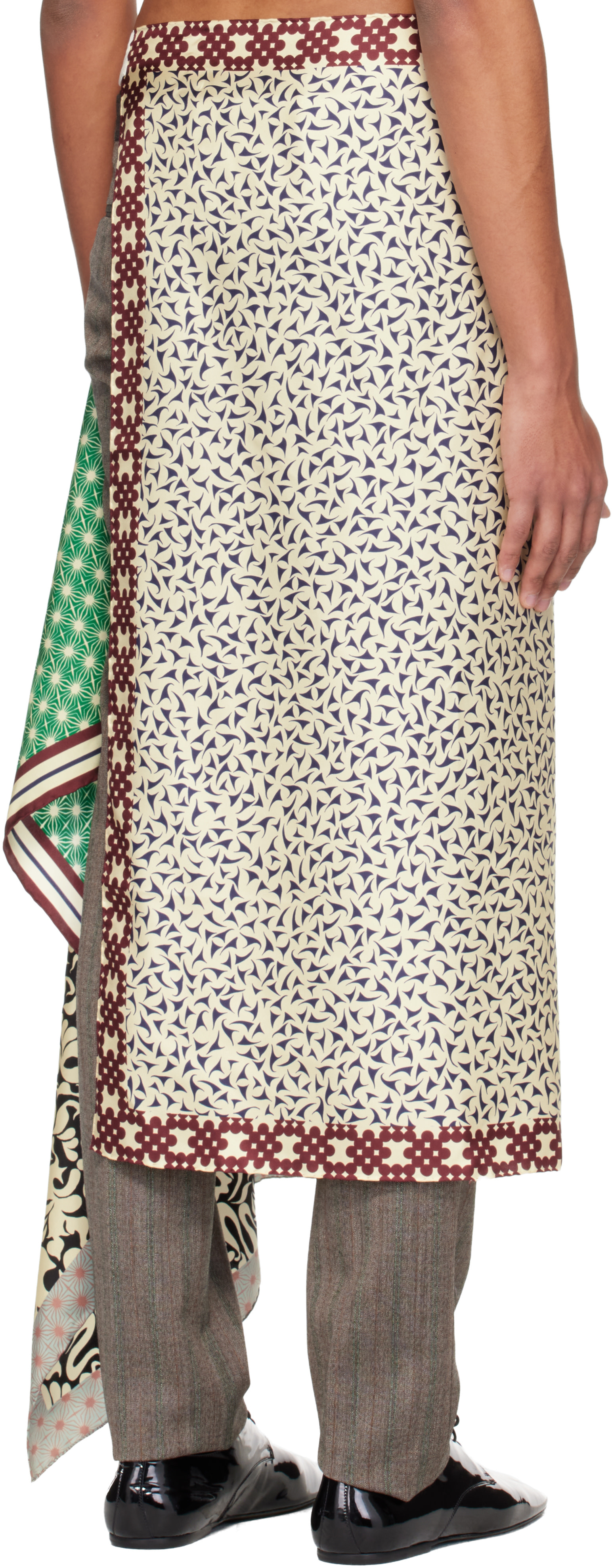 DRIES VAN NOTEN オフホワイト ロングスカート 34 お値下げ DRIES VAN NOTEN Ruffled cotton-jersey midi skirt | NET-A-PORTER