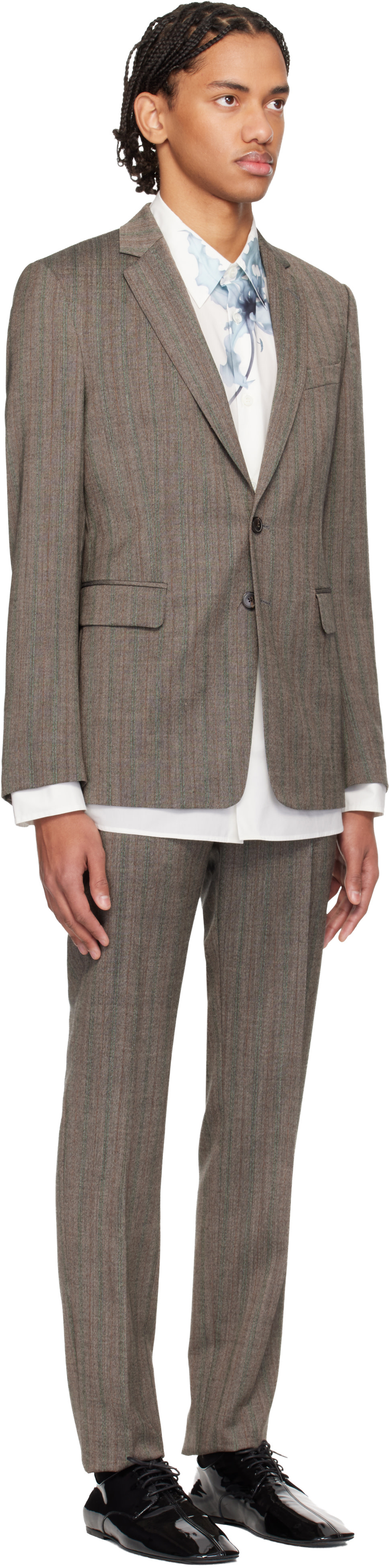 Dries Van Noten - Complet ajusté gris