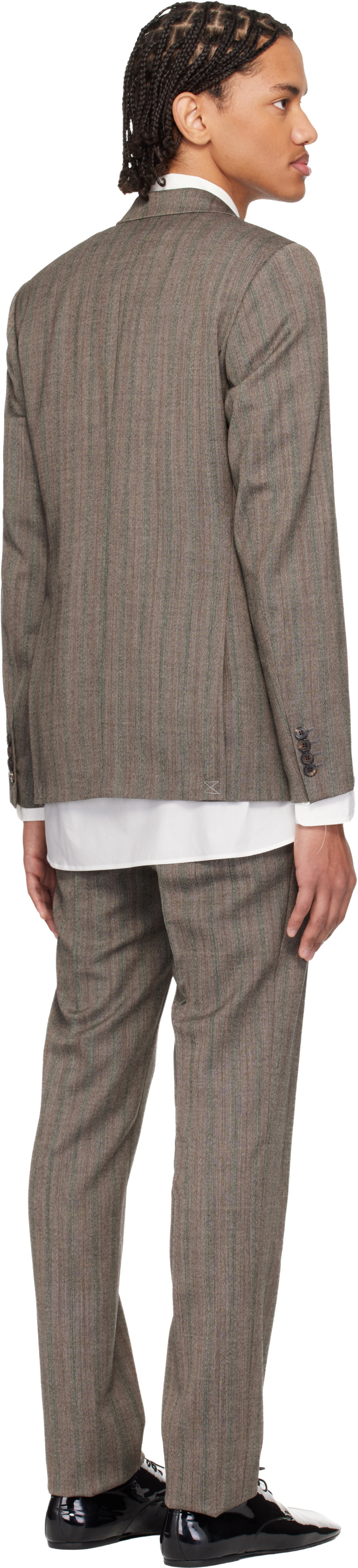Dries Van Noten - Complet ajusté gris