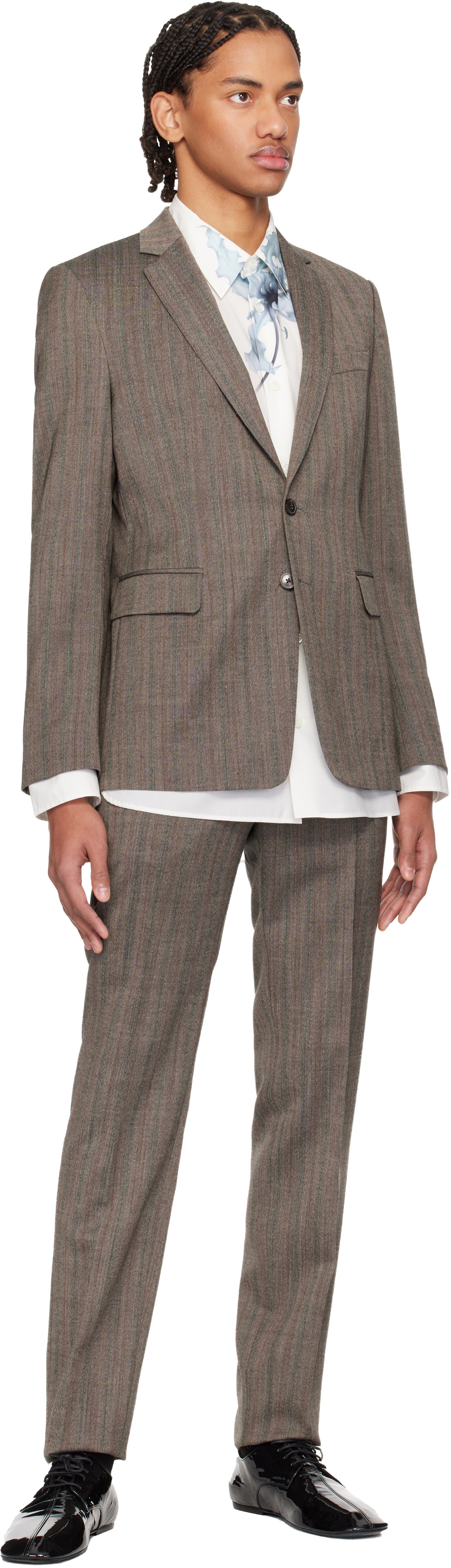 Dries Van Noten - Complet ajusté gris