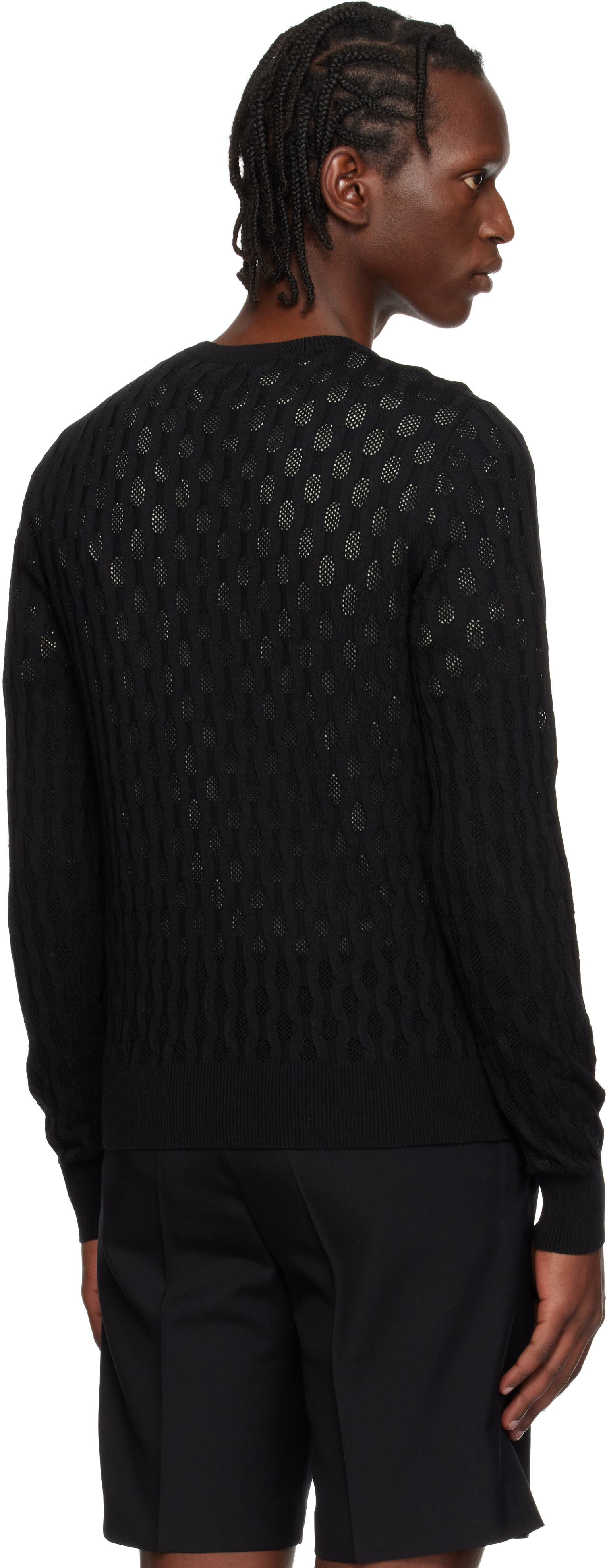 Dries Van Noten - 블랙 니트 스웨터