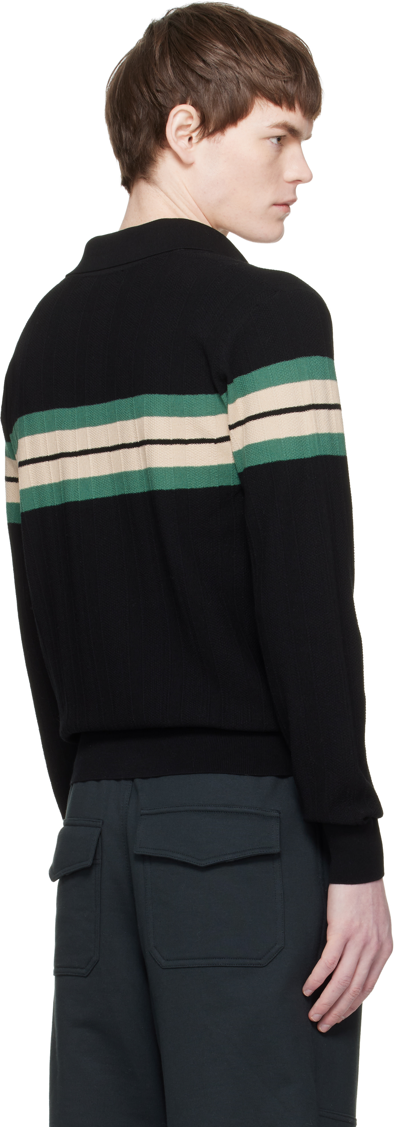 DRIES VAN NOTEN “STRIPE SWEATER POLO” Dries Van Noten Tuno Stripe Merino Wool Polo Sweater | Nordstrom