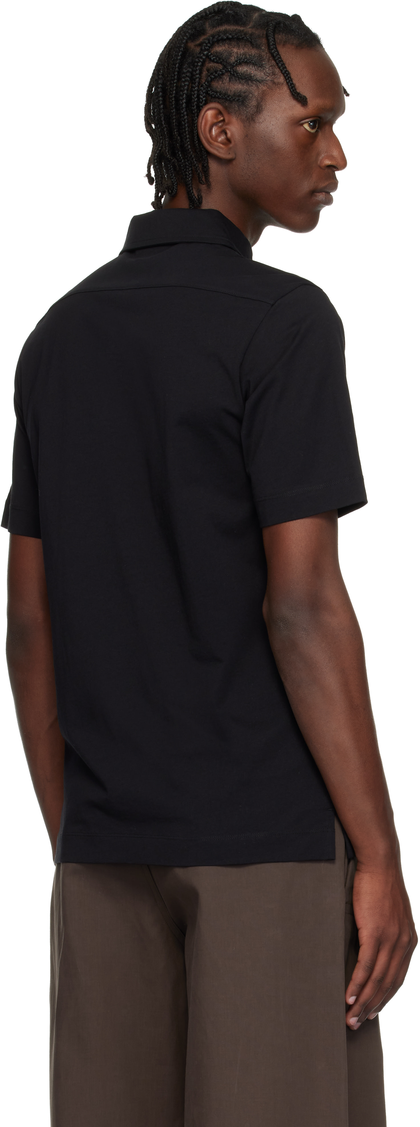 Dries Van Noten - ブラック Cotton Jersey ポロシャツ