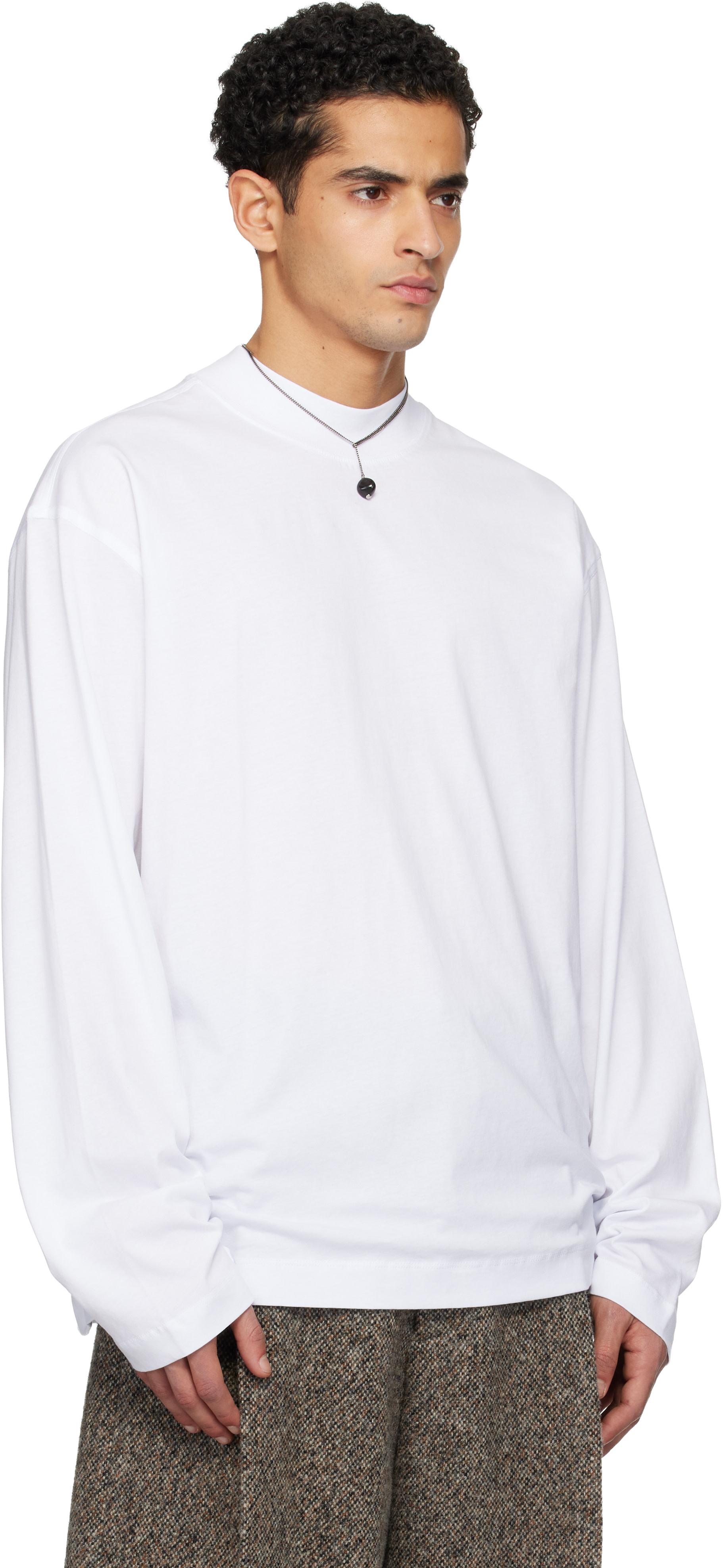 DRIES VAN NOTEN Tシャツ・カットソー XS 白 【古着】【中古】【送料無料】 DRIES VAN NOTEN Tシャツ・カットソー XS 白 【古着】【中古】【送料